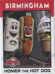 2017 Birmingham Barons Homer the Hot Dog Mascot – Go Sports Cards