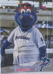 Bobblehead of Kazoo the Blue Wahoos Mascot