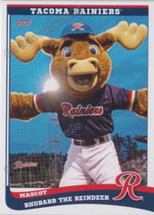 2018 Tacoma Rainiers Choice #30 Rhubarb the Reindeer MASCOT - NM Baseball  Card 