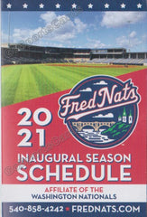 Fredericksburg Nationals--2023 Pocket Schedule--United Real Estate