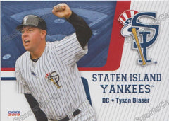 2019 Staten Island Yankees Tyler Blaser – Go Sports Cards