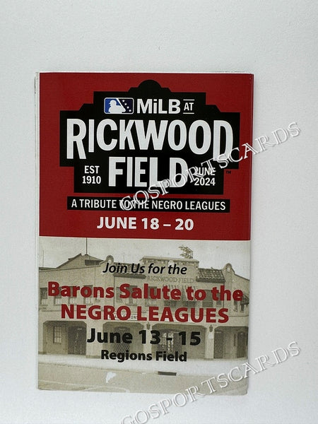 2024 Birmingham Barons Pocket Schedule