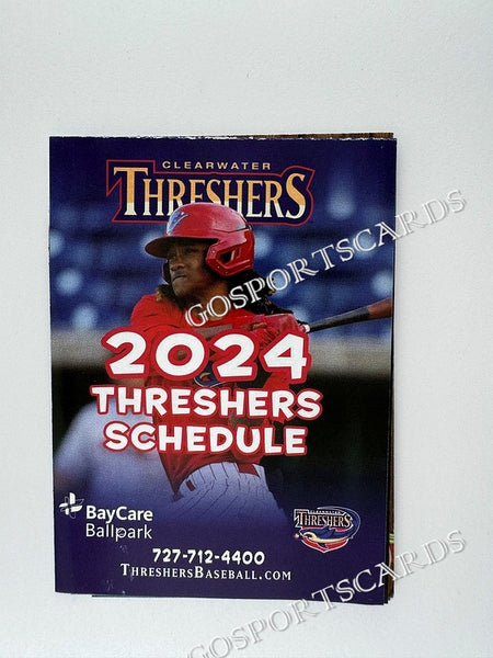 2024 Clearwater Threshers Pocket Schedule