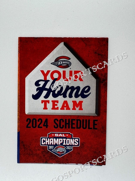 2024 Greenville Drive Pocket Schedule