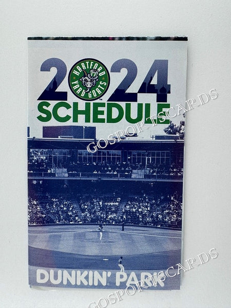 2024 Hartford Yard Goats Pocket Schedule