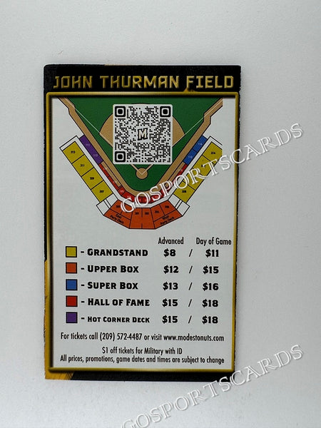 2024 Modesto Nuts Pocket Schedule