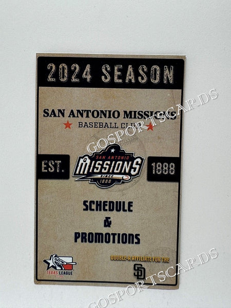 2024 San Antonio Missions Pocket Schedule