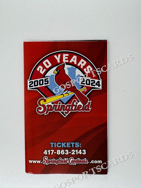 2024 Springfield Cardinals Pocket Schedule