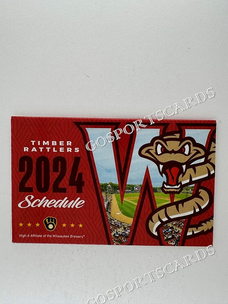 2024 Wisconsin Timber Rattlers Pocket Schedule