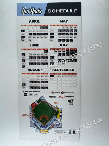 2024 Bowling Green Hot Rods Pocket Schedule