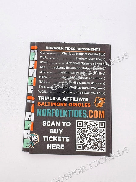 2024 Norfolk Tides Pocket Schedule