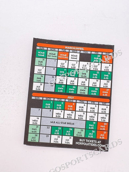 2024 Norfolk Tides Pocket Schedule