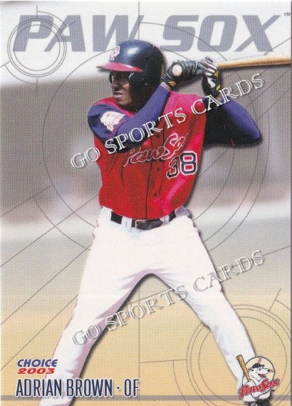 2003 Pawtucket Red Sox Adrian Brown