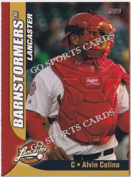 2011 Lancaster Barnstormers Perforated Alvin Colina