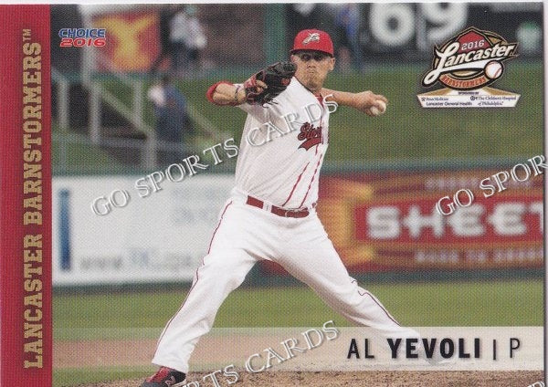 2016 Lancaster Barnstormers Al Yevoli