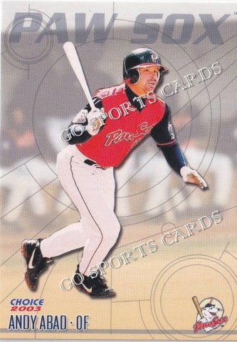 2003 Pawtucket Red Sox Andy Abad