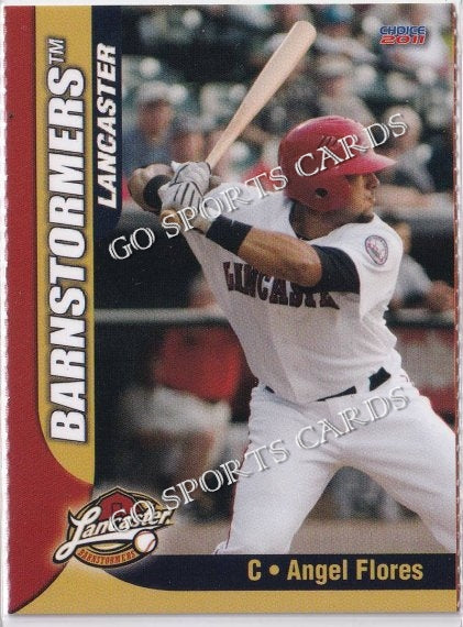 2011 Lancaster Barnstormers Perforated Angel Flores