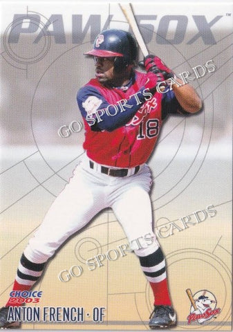 2003 Pawtucket Red Sox Anton French