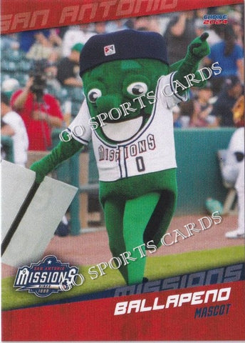 2024 San Antonio Missions Ballapeno Mascot