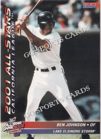 2001 California Carolina League All Star Game Ben Johnson