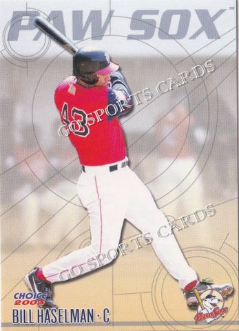 2003 Pawtucket Red Sox Bill Haselman