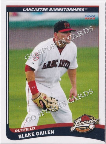 2012 Lancaster Barnstormers Perforated Blake Gailen