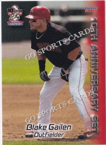 2014 Lancaster Barnstormers 10th Anniversary Blake Gailen