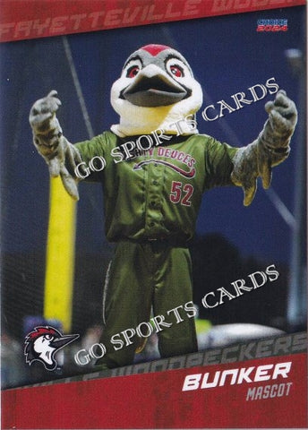 2024 Fayetteville Woodpeckers Bunker Mascot