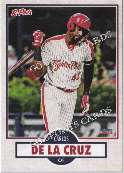 2024 Reading Fightin Phils 3rd Carlos De La Cruz