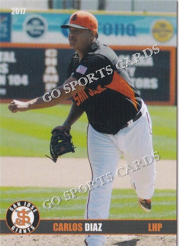 2017 San Jose Giants Carlos Diaz