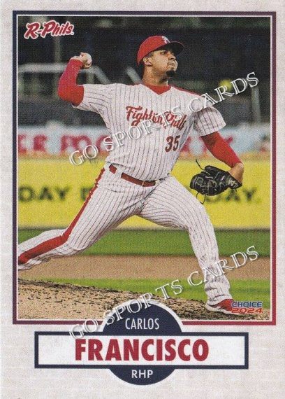 2024 Reading Fightin Phils 3rd Carlos A Francisco