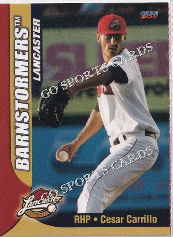 2011 Lancaster Barnstormers Perforated Cesar Carrillo