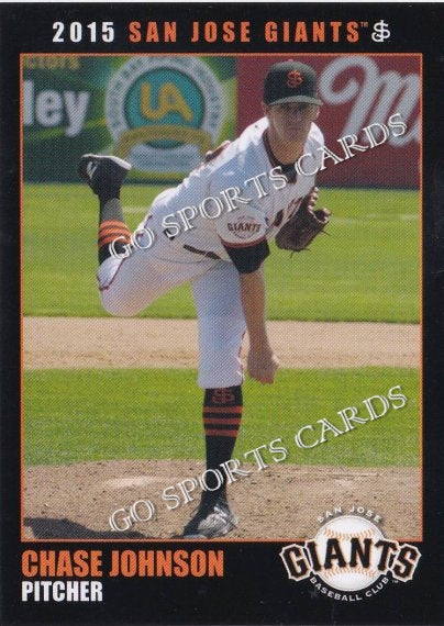 2015 San Jose Giants Chase Johnson