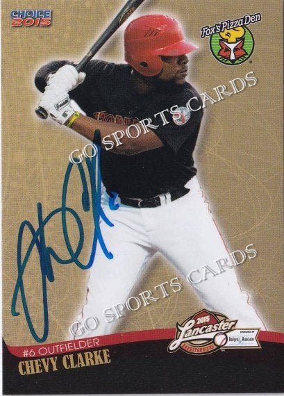 2015 Lancaster Barnstormers Chevy Clarke Autograph