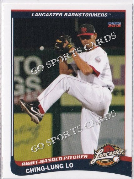 2012 Lancaster Barnstormers Perforated Ching Lung Lo