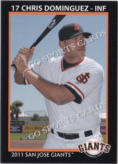 2011 San Jose Giants Chris Dominguez