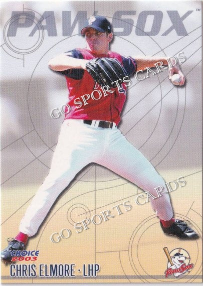 2003 Pawtucket Red Sox Chris Elmore