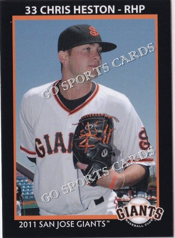 2011 San Jose Giants Chris Heston