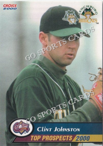 2000 Carolina League Top Prospects Clint Johnston
