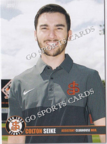 2017 San Jose Giants Colton Seike