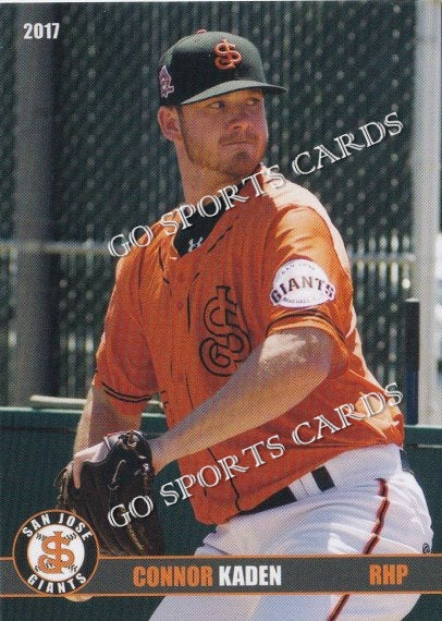 2017 San Jose Giants Connor Kaden