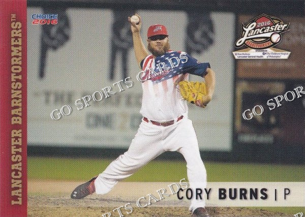 2016 Lancaster Barnstormers Cory Burns