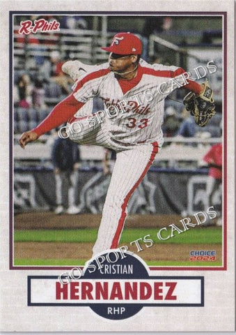 2024 Reading Fightin Phils 3rd Cristian Hernandez