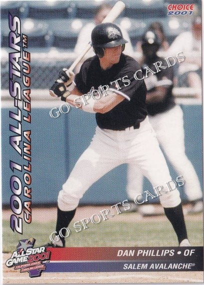 2001 California Carolina League All Star Game Dan Phillips