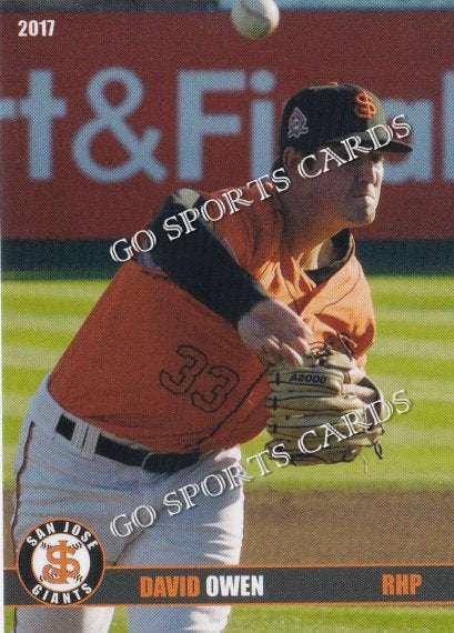 2017 San Jose Giants David Owen