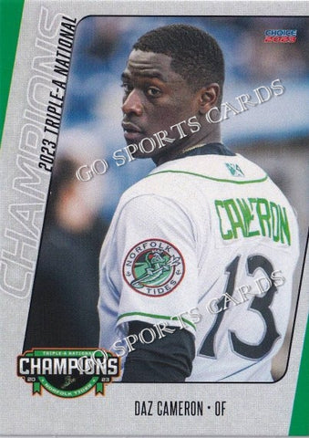 2023 Norfolk Tides Champions Daz Cameron