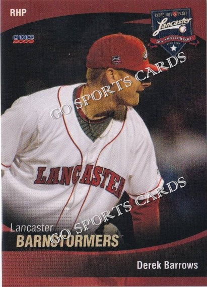 2009 Lancaster Barnstormers Derek Barrows