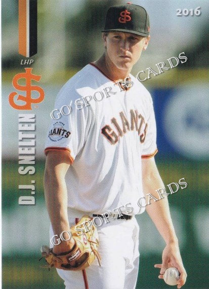 2016 San Jose Giants DJ Snelten