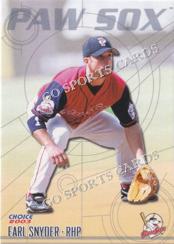 2003 Pawtucket Red Sox Earl Snyder