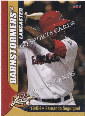 2011 Lancaster Barnstormers Perforated Fernando Seguignol